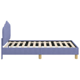 Children's Bed Frame with Headboard Jeans Blue 80 x 160 cm 42011048