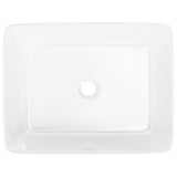 Wash Basin White 48x37x13 cm Ceramic Rectangle 153338