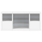 Sideboard with LED Lights White 142.5x37x67 cm 3209086