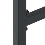 5 Piece Garden Bar Set Black Powder-coated Steel 3283752