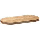 Table Top 80x40x4 cm Solid Wood Oak Oval 4009065
