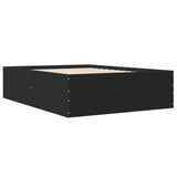 ZNTS Bed Frame without Mattress Black 120x200 cm 3280931