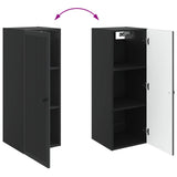 Wall-Mounted Cabinet Black 33 x 34.5 x 90 cm Engineered Wood 897906