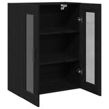 Wall Cabinet Black Oak 69.5 x 34 x 90 cm Engineered Wood 862170