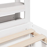 Bed Frame without Mattress White 140x200 cm Solid Wood Pine 3306382
