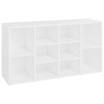 Shoe Bench White 103x30x55 cm Engineered Wood 803290