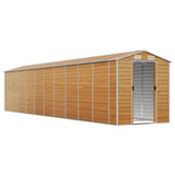 Garden Shed Light brown Galvanised steel Large Garden Shed 3188284