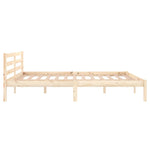 Bed Frame without Mattress Solid Wood Pine 160x200cm 810440