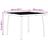 Outdoor Furniture Set Folding 3 pcs Anthracite Iron and Steel 3422894