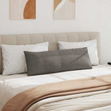 Sofa Pillows 2 pcs Light Grey 120 x 40 cm Corduroy Fabric 42013817