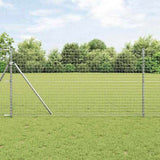 Fence Posts 12 pcs Silver Powder-coated steel 42012790
