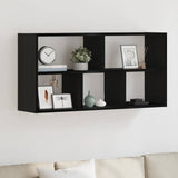 Wall Shelf Black Oak 100x25x50 cm Engineered Wood 868070