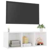TV Cabinet White 107x35x37 cm Engineered Wood 805534