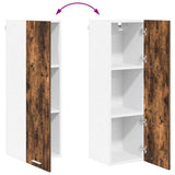 Hanging Cabinet Smoked Oak 30 x 31 x 100 cm Engineered Wood 884334
