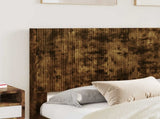 Bed Frame with Storage and Headboard Smoked Oak 160 x 200 cm 3414011