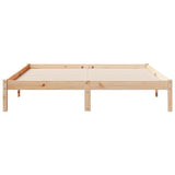 Extra Long Bed Frame without Mattress 140x210 cm Solid Wood Pine 852406