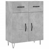 Highboard Concrete Grey 69.5x34x180 cm Engineered Wood 3198181