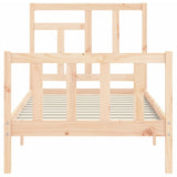 Bed Frame without Mattress 90x200 cm Solid Wood Pine 3193126