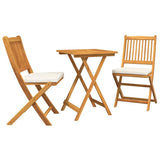 Garden Bistro Set 3 pcs Brown Solid Acacia Wood 42000951