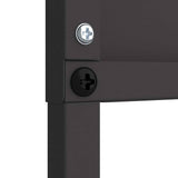 Garden Privacy Screen Black 32 x 140 cm Cold-rolled steel 876238