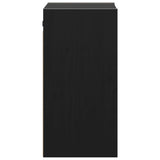 Wall Cabinets 2 pcs Black 30x30x60 cm Solid Wood Pine 813494