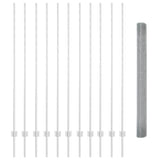 Fence and Post Silver 1.5 x 25 m Steel 3336374