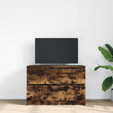 TV Cabinet Smoked Oak 80x35x54 cm Engineered Wood 861791