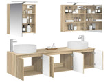 Bathroom Cabinet Set 5 pcs Sonoma Oak Engineered Wood 3406553