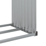 ZNTS Log Holder Brown 120x45x100 cm Galvanised Steel 364573