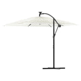 Garden Parasol with Steel Pole White 246x246x230 cm 4005077
