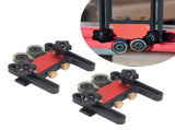 2Pcs Table Saw Feeder Aluminum Alloy 5mm Stroke Double Wheel Bearing Roller Featherboard for 22299210