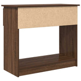 Console Table with Drawers Brown Oak 85.5x38.5x74.5 cm 861397