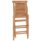 Folding Garden Chair Set of 2 Teak Solid teak wood Standard 362755
