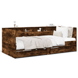 Daybed Smoked Oak Engineered Wood Small Single Daybed 3280864