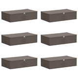 Storage Box 6 pcs Grey 70 x 40 x 18 cm Non-woven fabric 42024636