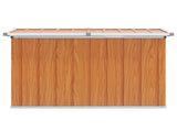 Outdoor Storage Box Wood 109 x 67 x 65 cm Galvanised Steel 42039092