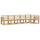 Outdoor Sofa Set 6 pcs White Solid Acacia Wood 3387698