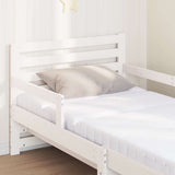 Bed Frame with Mattress White 80 x 200 cm Solid Pine Wood 3385947