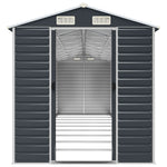 Garden Shed Anthracite 191x810x198 cm Galvanised Steel 3188261