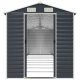 Garden Shed Anthracite 191x810x198 cm Galvanised Steel 3188261