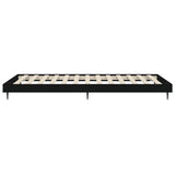 Bed Frame without Mattress Black 90x190 cm Single Engineered Wood 832302