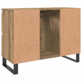 Bathroom Sink Cabinet Artisan Oak 80x33x60 cm Engineered Wood 857239