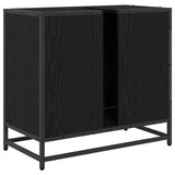 Bathroom Sink Cabinet Black Oak 65 x 33 x 60 cm Engineered wood 883616