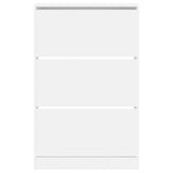 Shoe Cabinet White 80x21x125.5 cm Engineered Wood 839924