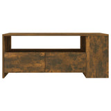 Coffee Table Smoked Oak 102x55x42 cm Engineered Wood 816934