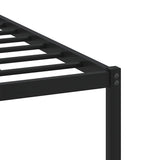 Metal Bed Frame without Mattress Brown Oak 193x203 cm 4007771
