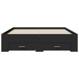 Bed Frame with Drawers without Mattress Black 120x200 cm 3280392