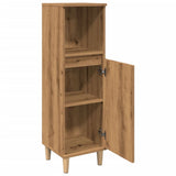 Bathroom Cabinet Artisan Oak 30x30x100 cm Engineered Wood 857109