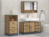 Bathroom Furniture Set 3 pcs Artisan Oak Engineered Wood 3402495