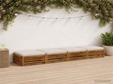 4-Piece Seat Cushions SOEST 4 pcs 100% Polyester White 945056